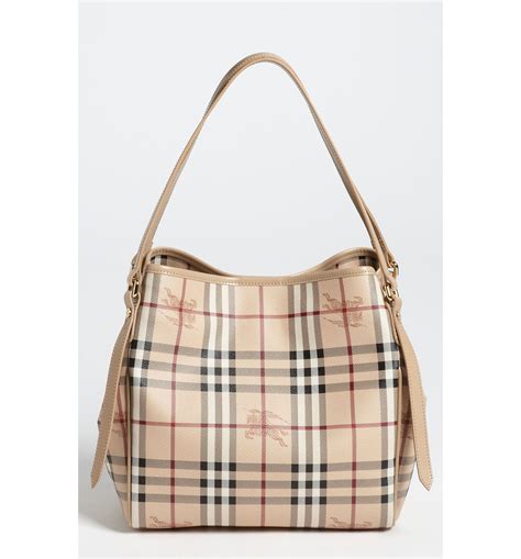 burberry haymarket check tote bag